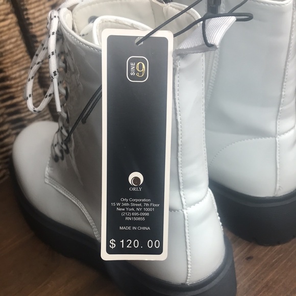 White Charles Albert Platform Boots - Picture 9 of 11